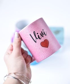 Taza glitter ROSA