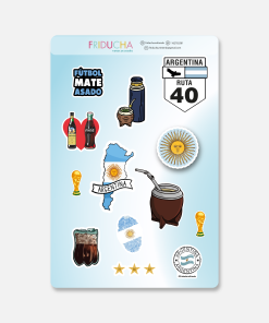 PLANCHA DE STICKERS ARGENTINA
