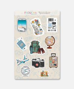PLANCHA DE STICKERS TRAVEL GRANDE