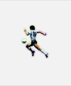 STICKER HOLO MARADONA PELOTA