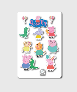PLANCHA DE STICKERS PEPPA PIG