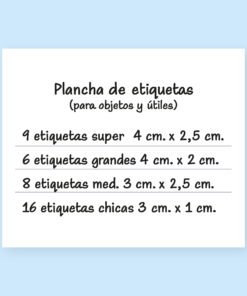 Alternative view of ETIQUETAS COMBINADAS