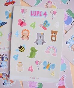 PLANCHA DE STICKERS PERSONALIZADA