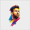 DTF Textil - Messi - 24cm x 30cm, Messi 1