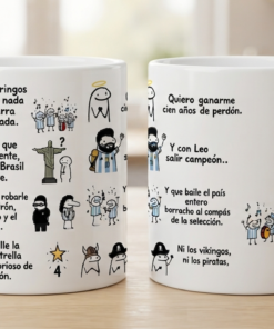 Taza "Quiero volver a robarle un gol al ladrón"