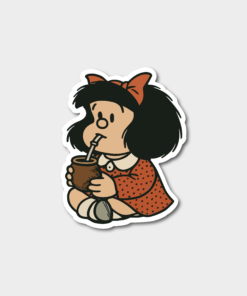 STICKER MAFALDA CON MATE