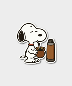 STICKER SNOOPY CON MATE