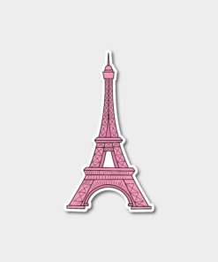 STICKER D02 - Torre Eiffel ROSA